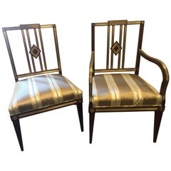 Set of Eleven 19th Century Russian Neoclassical Dining Chairs
