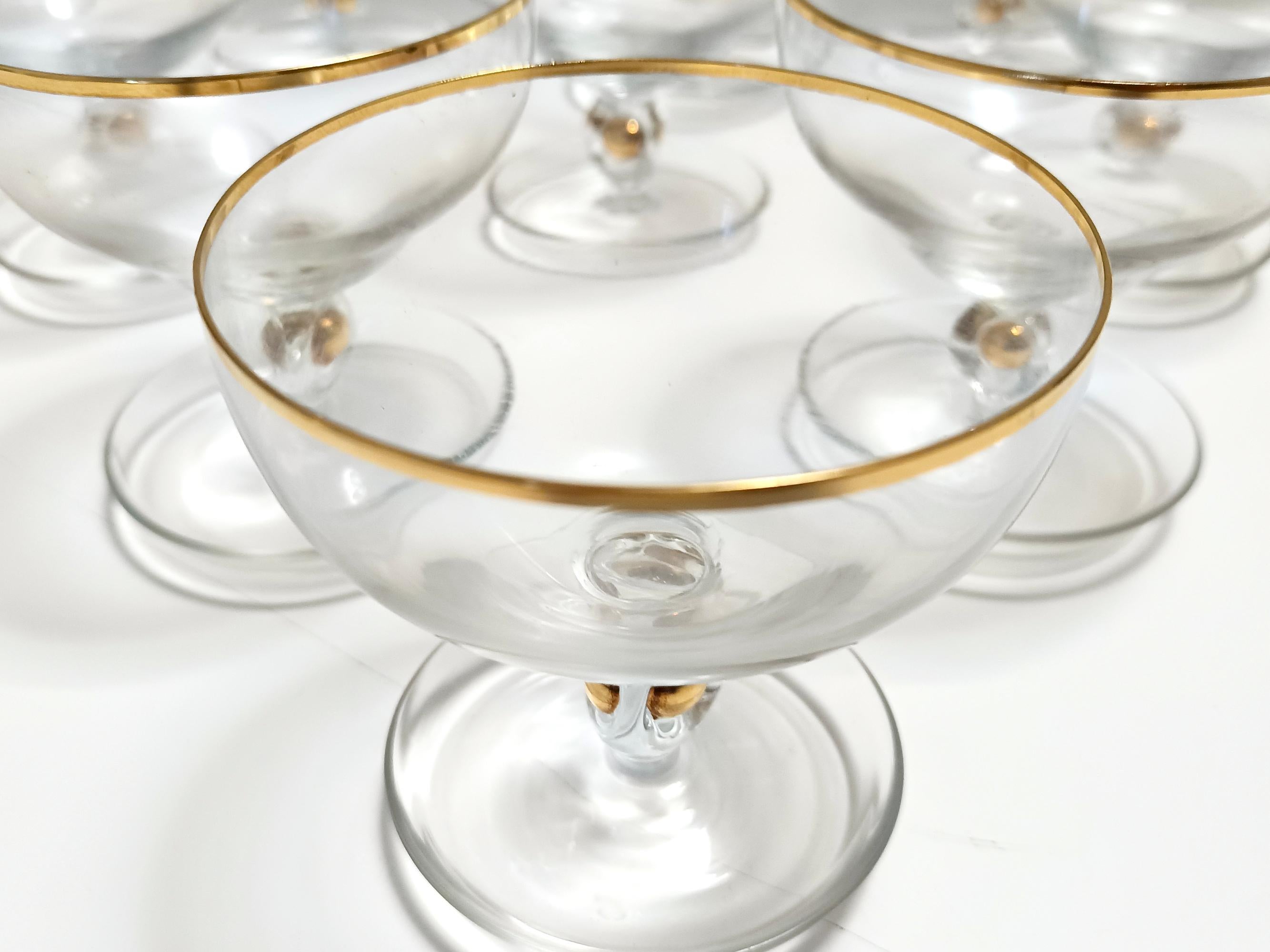 Set von elf böhmischen Kristall-Dessertschalen von Jozef Stanik im Angebot 4