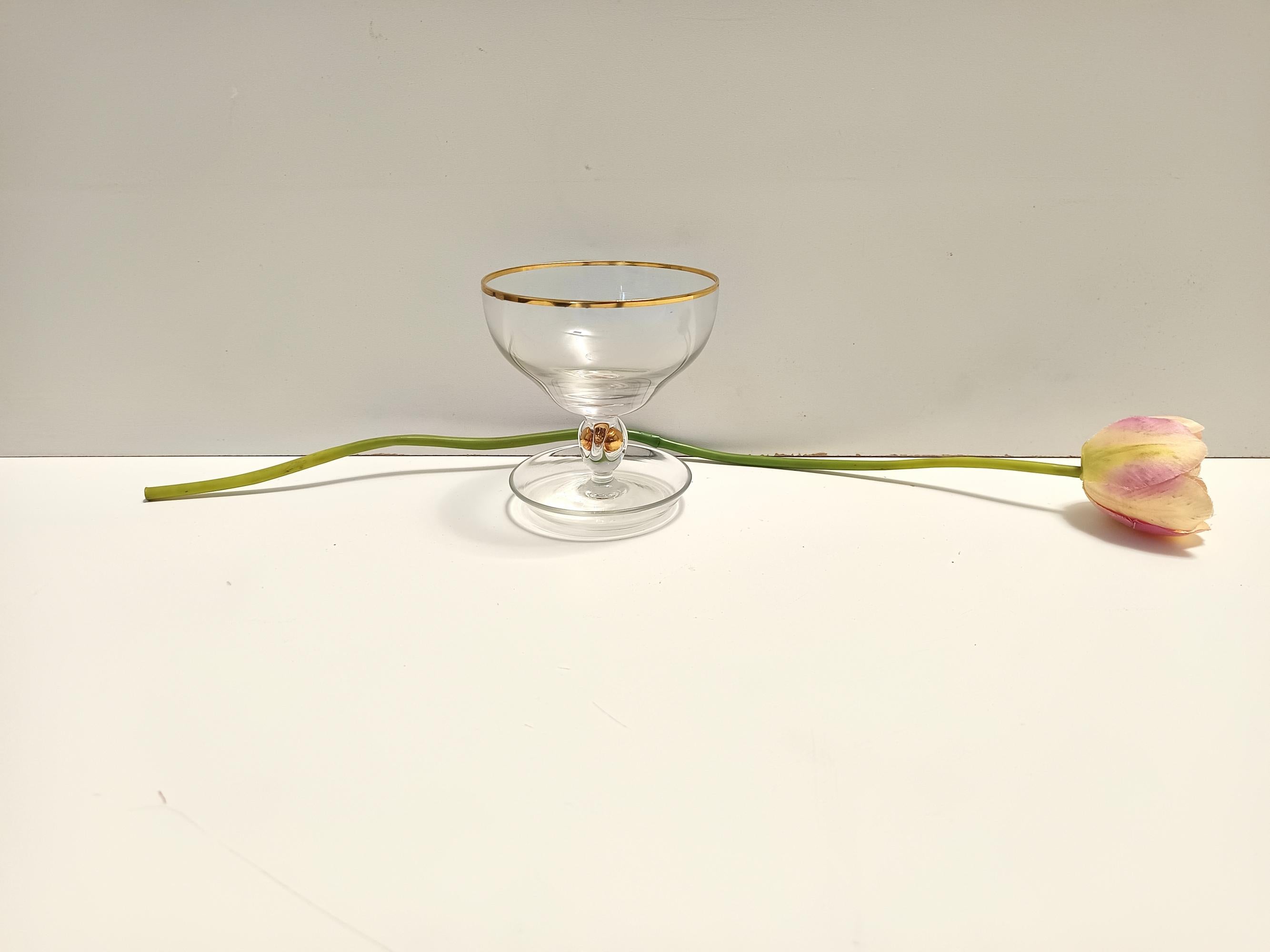Set von elf böhmischen Kristall-Dessertschalen von Jozef Stanik (Postmoderne) im Angebot