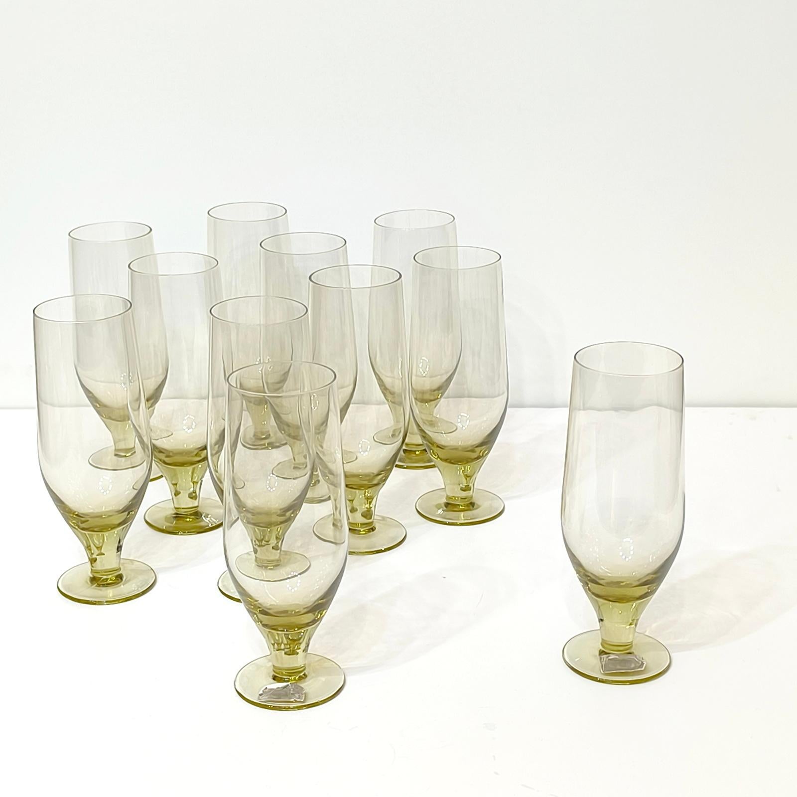 Juego de once copas de licor de Ekenäs Sweden Glassworks, Artículos de bar, Vaso con pie Vidrio en venta
