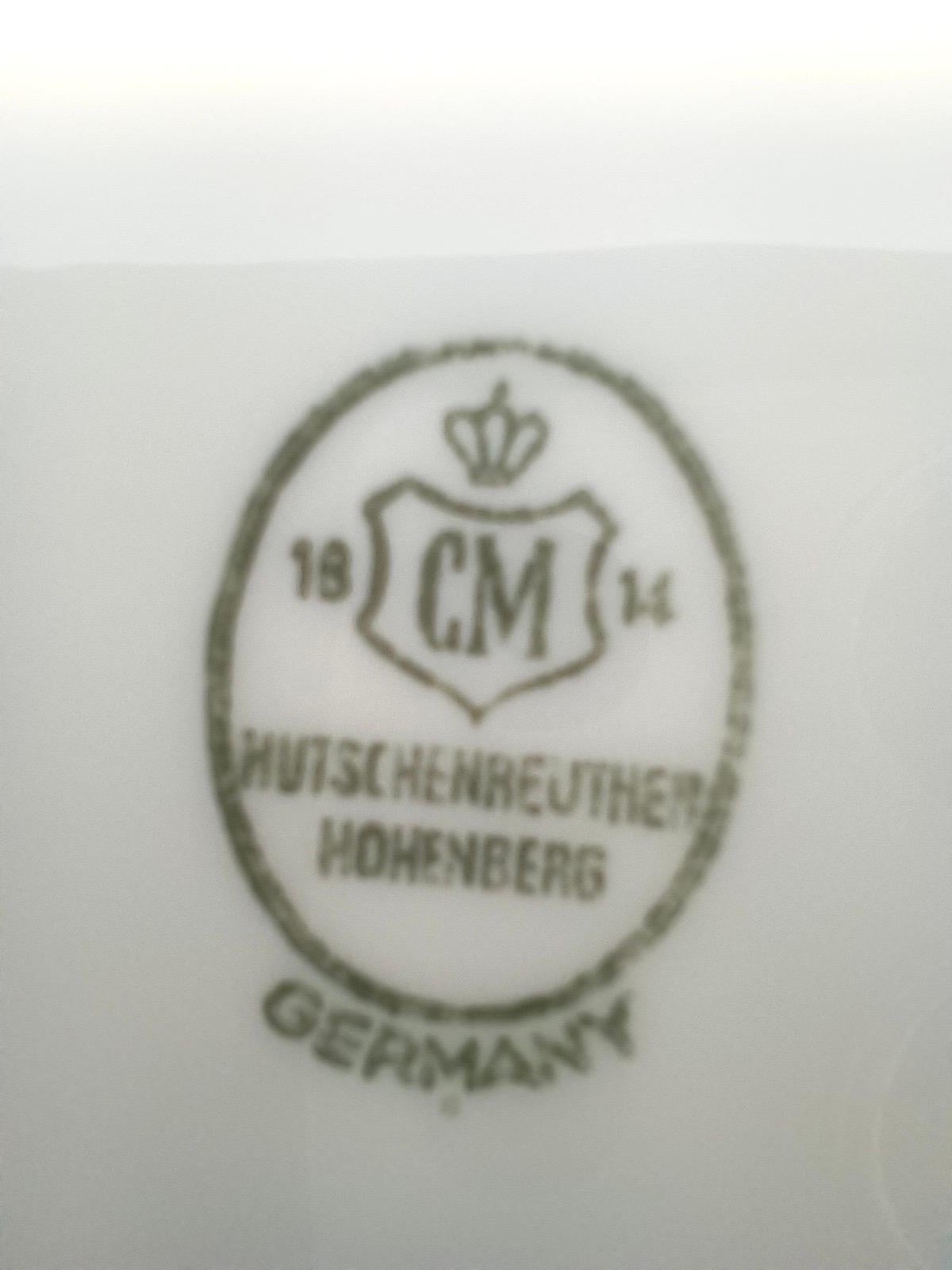 Juego de once tazas de café de porcelana y oro puro de Hutschenreuther, Alemania en venta 1