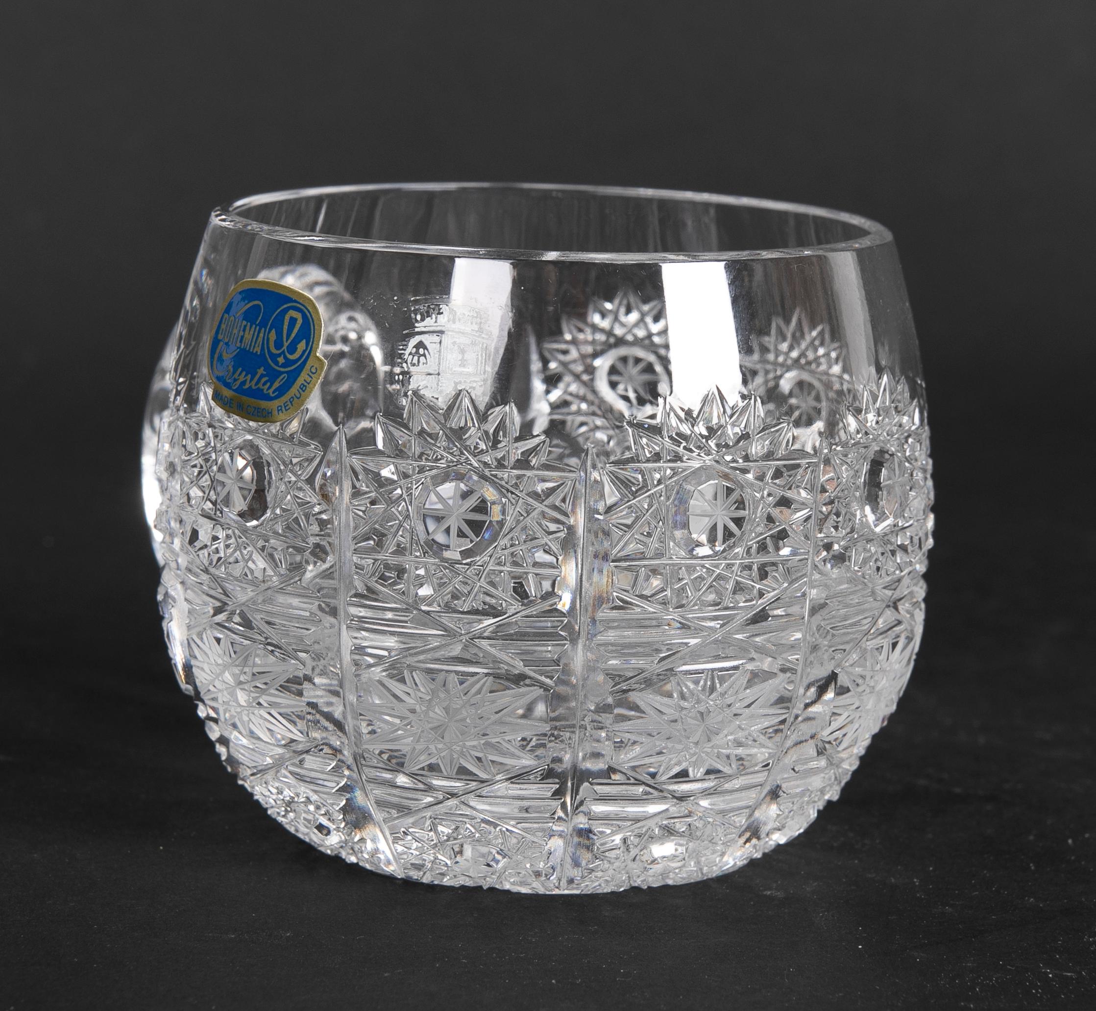 small crystal glass