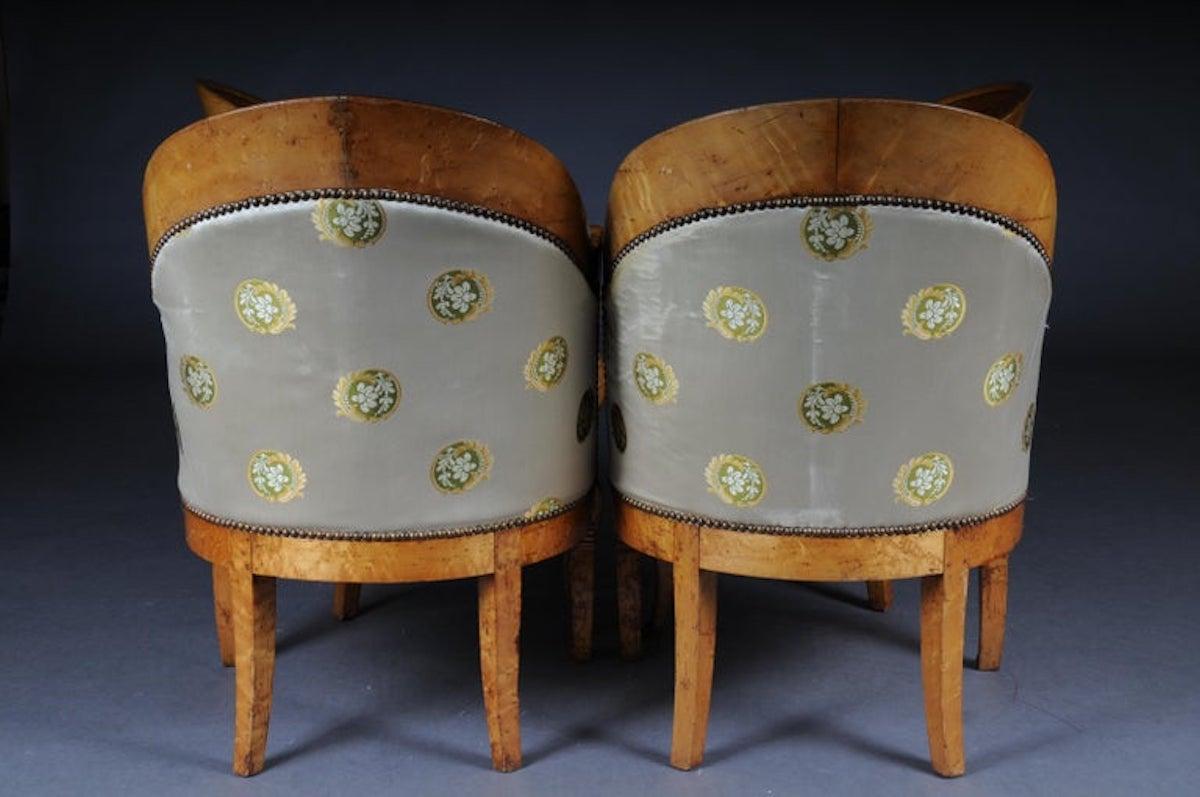 Ensemble de fauteuils/chaises Empire, bois d'érable, Paris, 1825 en vente 5