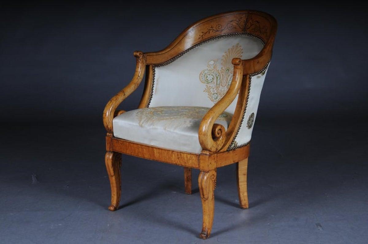 Ensemble de fauteuils/chaises Empire, bois d'érable, Paris, 1825 en vente 6