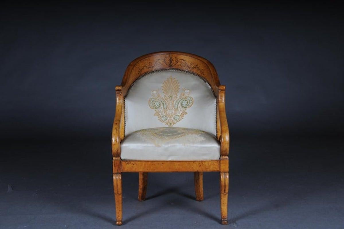 Ensemble de fauteuils/chaises Empire, bois d'érable, Paris, 1825 en vente 7
