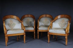 Satz von Empire-Sesseln / Stühlen, Ahornholz, Paris, 1825