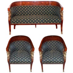 Set of Empire Chairs and Loveseat