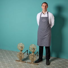 Set of English 19th Century Brass Fire Dogs in the Style of Ernest Gimson