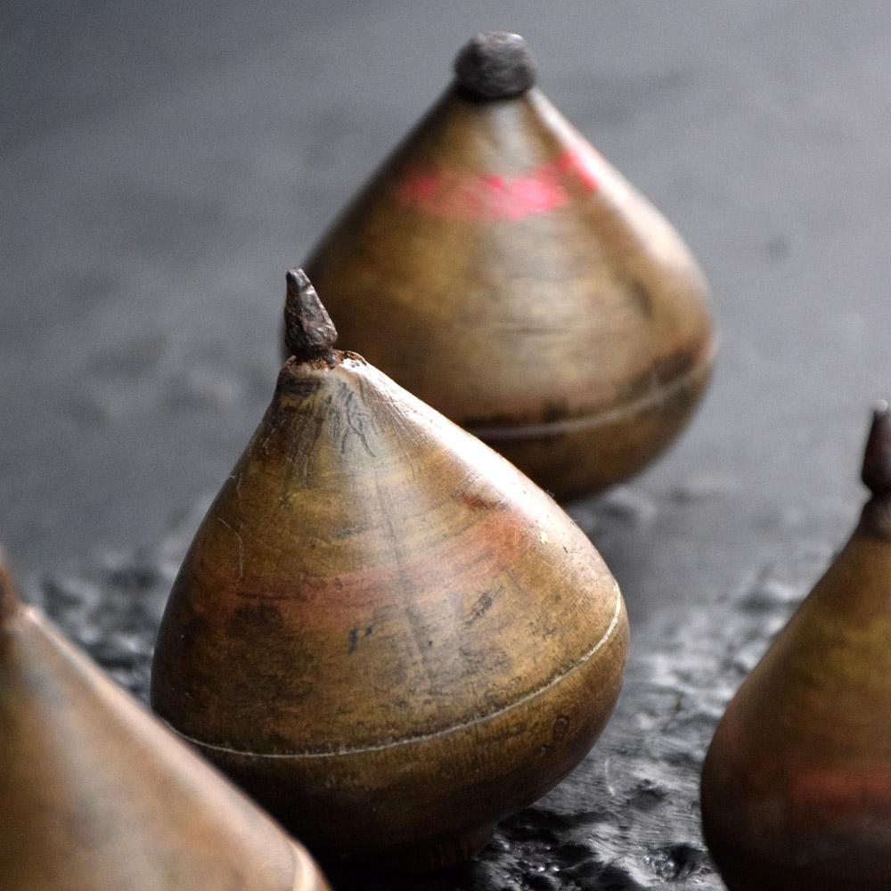 Victorian Set of English 19th Century Spinning Tops For Sale