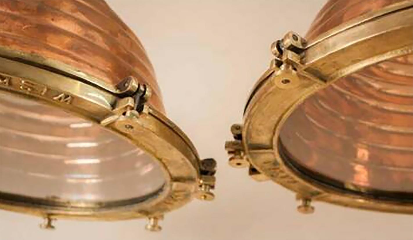 Set of English Copper and Bronze Light Fixtures, Sold Individually In Good Condition In New York, NY