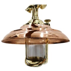 Antique Set of English Copper and Bronze Light Fixtures, Sold Individually