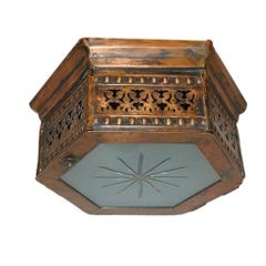 Set of English Copper Flush Fixtures, Sold Individually