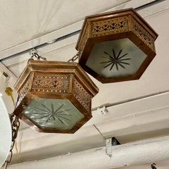 Set of English Copper Flush Fixtures, Sold Individually