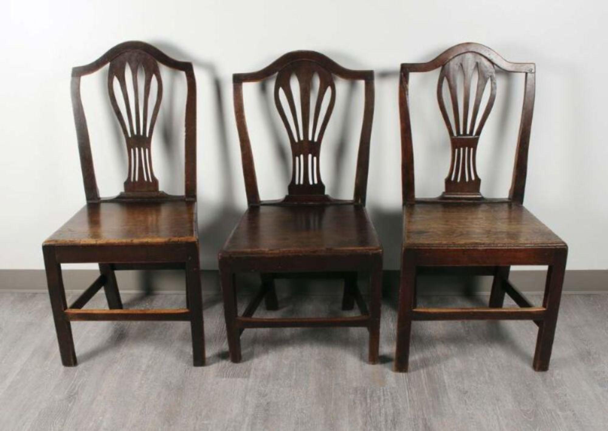 Georgian Set of English Country Chairs For Sale