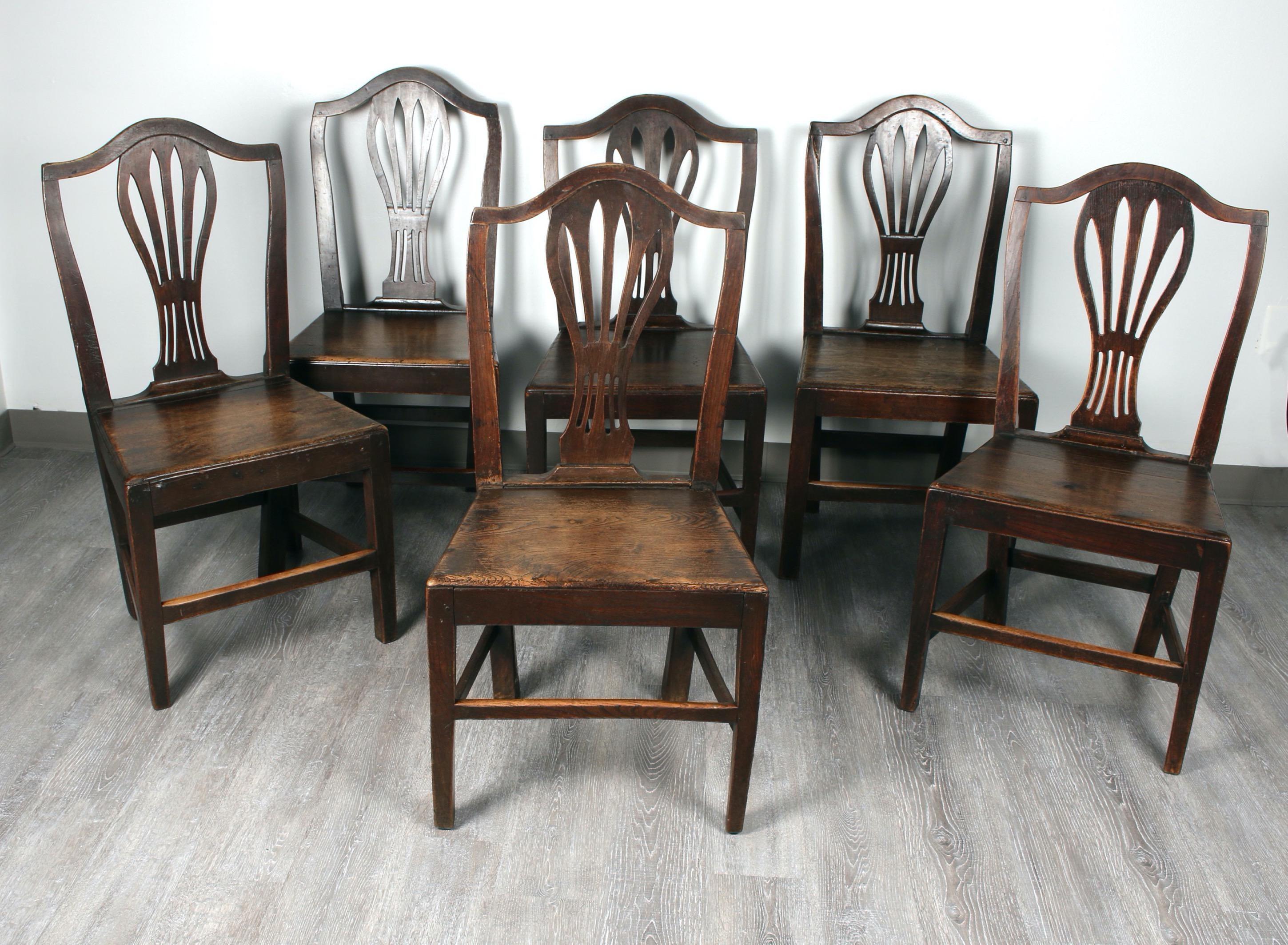 Georgian Set of English Country Chairs