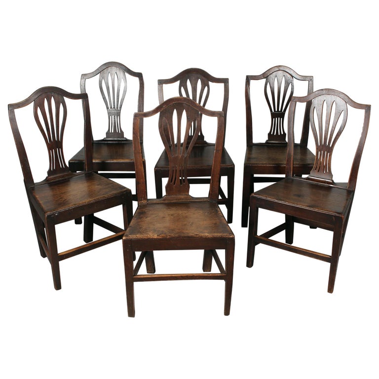 Set of English Country Chairs For Sale at 1stDibs