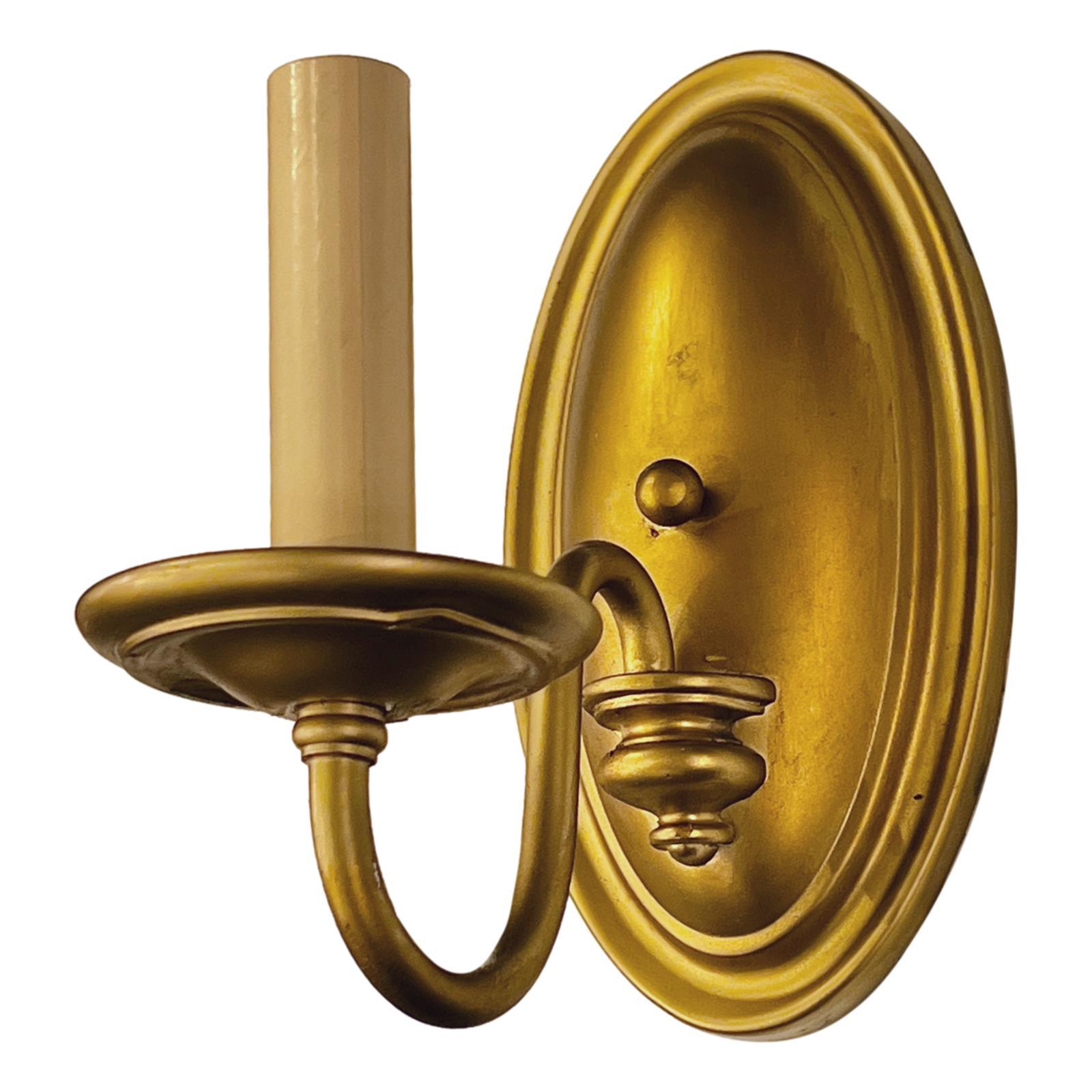 Set of English Gilt Metal Sconces, Sold Per Pair In Good Condition For Sale In New York, NY