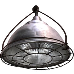 Set of English Holophane Glass Light Fixtures, Sold Individually