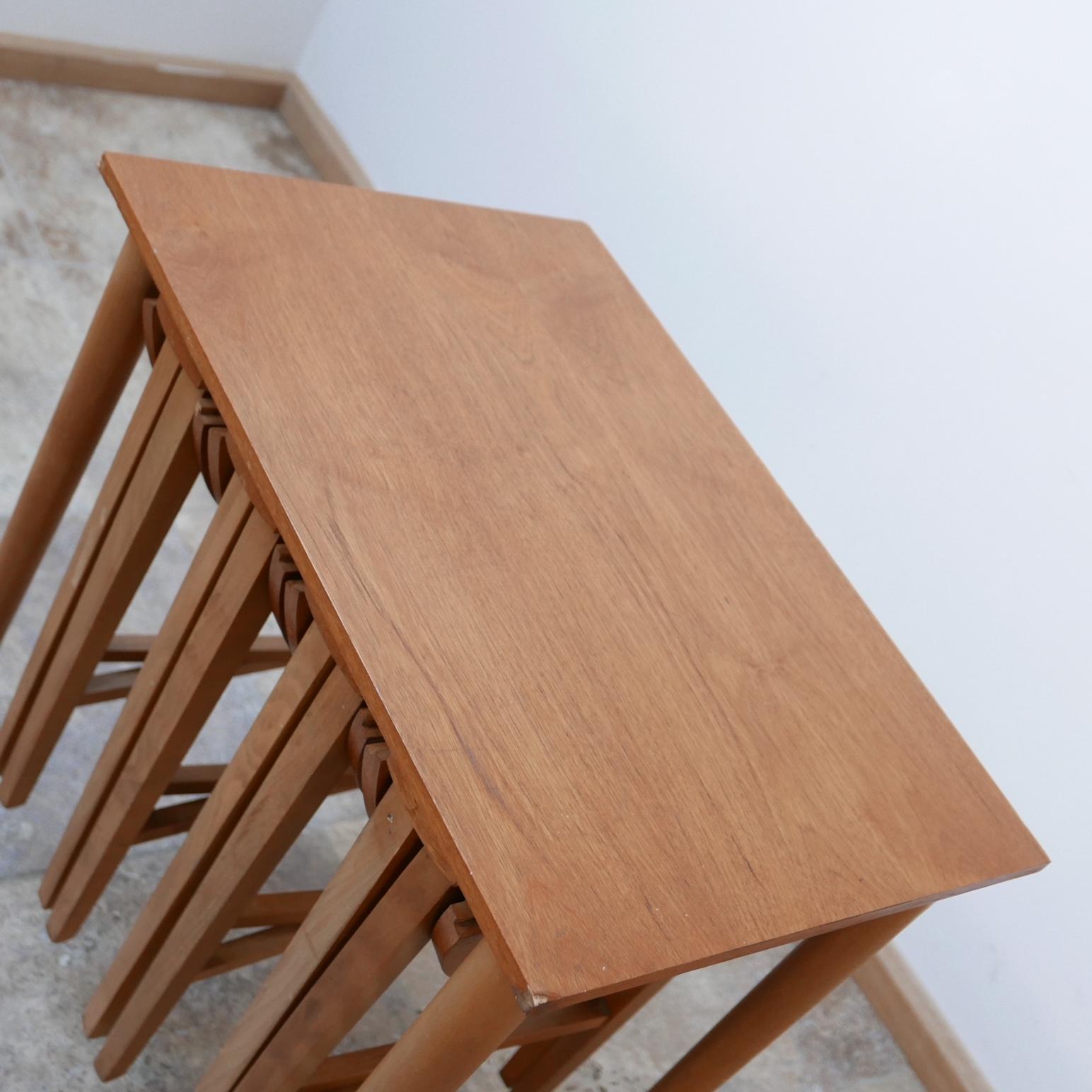 Set of English Mid-Century Nesting Coffee or Side Tables For Sale 2