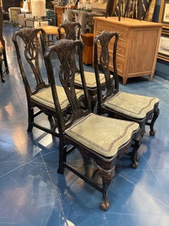 Set of English Queen Anne Chinoiserie Chairs