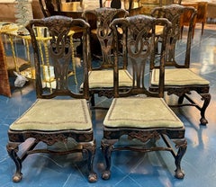Set of English Queen Anne Chinoiserie Chairs