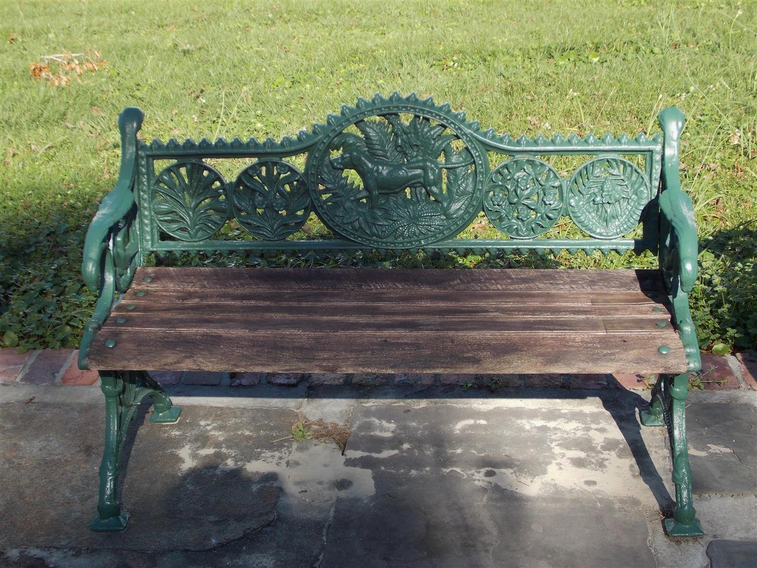 cast iron bench set