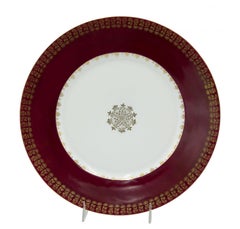 Set of English Victorian Porcelain Dinner Plates