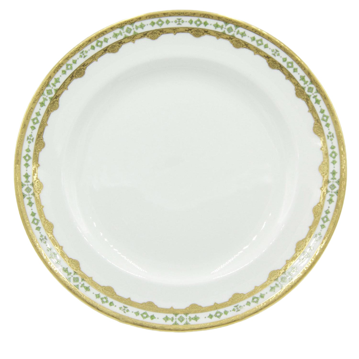 Set of English Victorian Porcelain Tiffany Dinner Plates