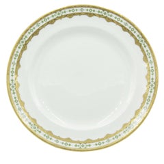 Set of English Victorian Porcelain Tiffany Dinner Plates Set of English Victorian Porcelain Tiffany Dinner Plates