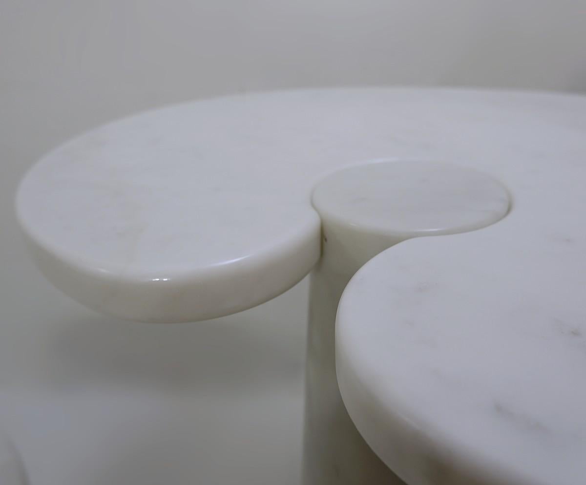 Marble Set of Eros Series Coffee Tables by Angelo Mangiarotti, Italy
