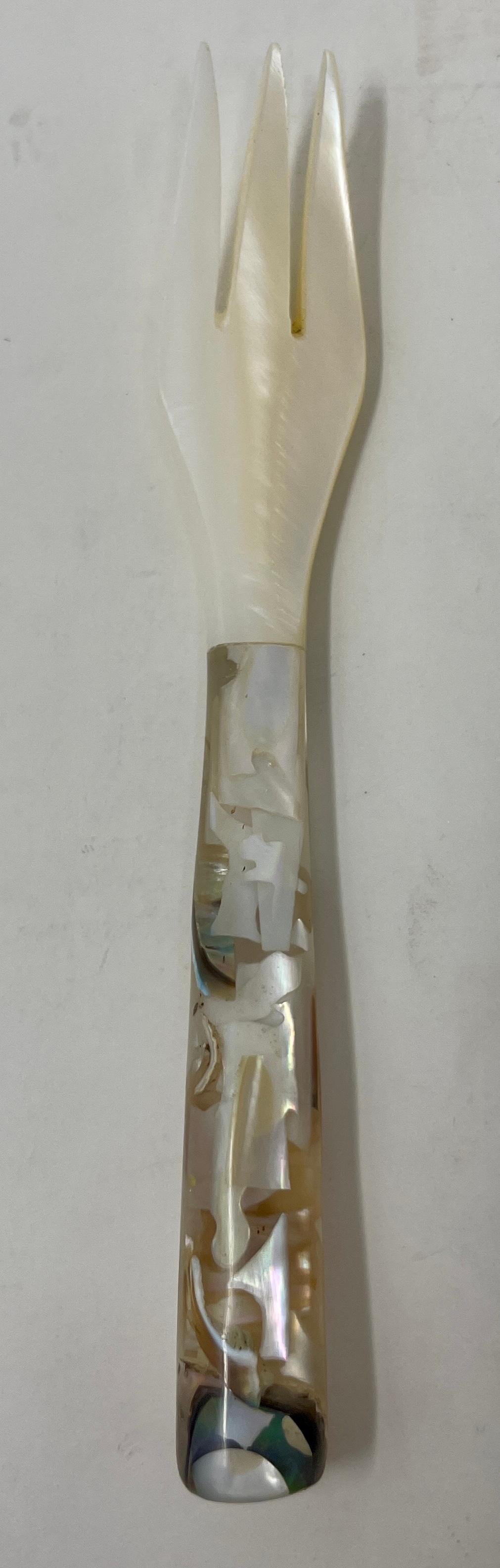 mother of pearl spoon set
