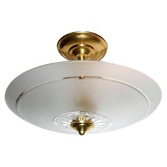 Set of Etched Glass Light Fixtures, Sold Individually