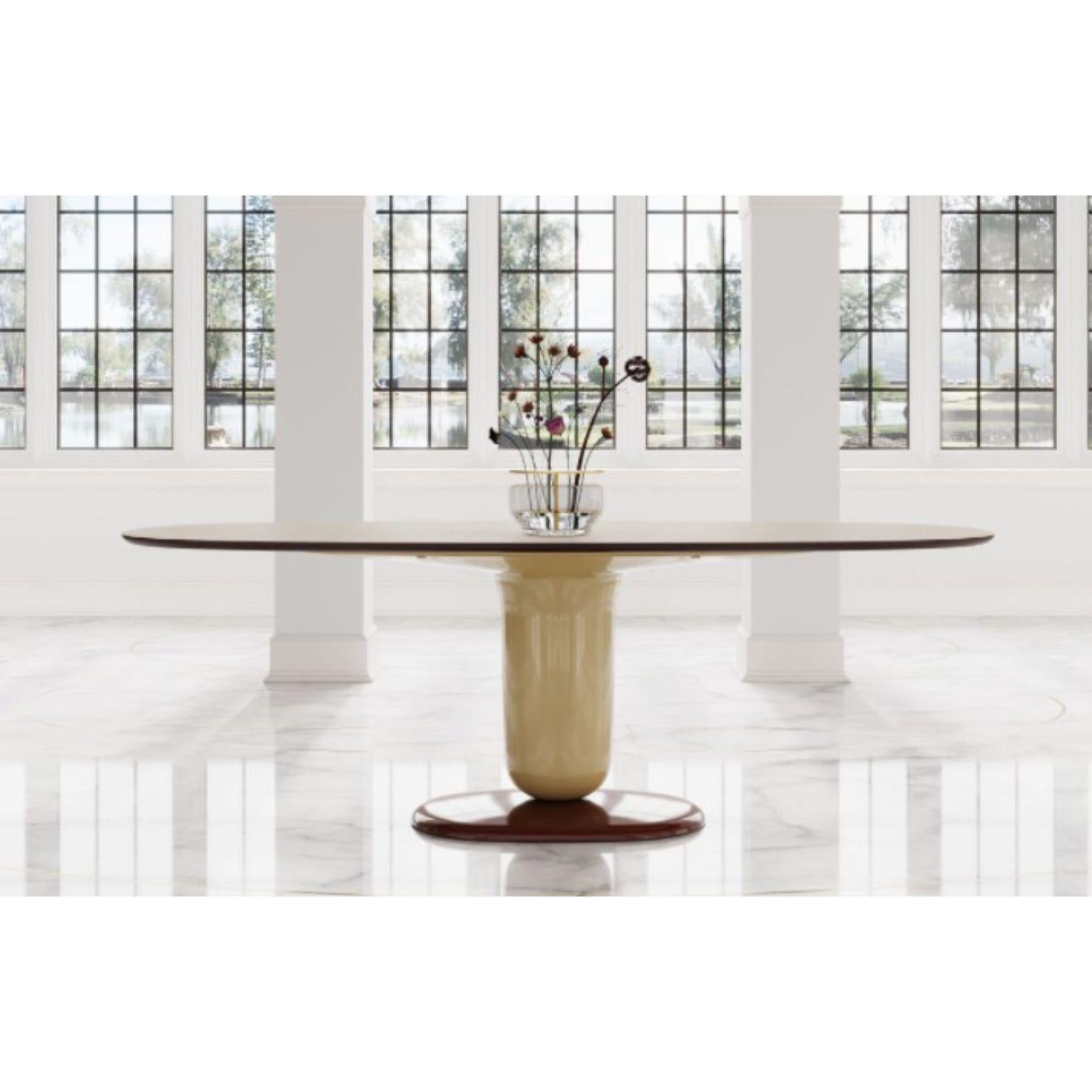 Set of Explorer 5B Dining Table and Showtime Nude Chairs by Jaime Hayon For Sale 1