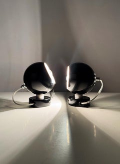 Set of eyeball space age bedside table lamps form the 80's