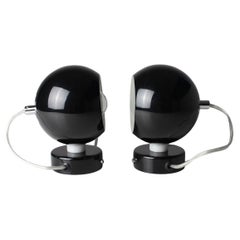 Set of eyeball space age bedside table lamps form the 80's