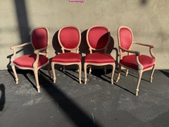 Set of Faux Bois Rope and Tassel Chairs