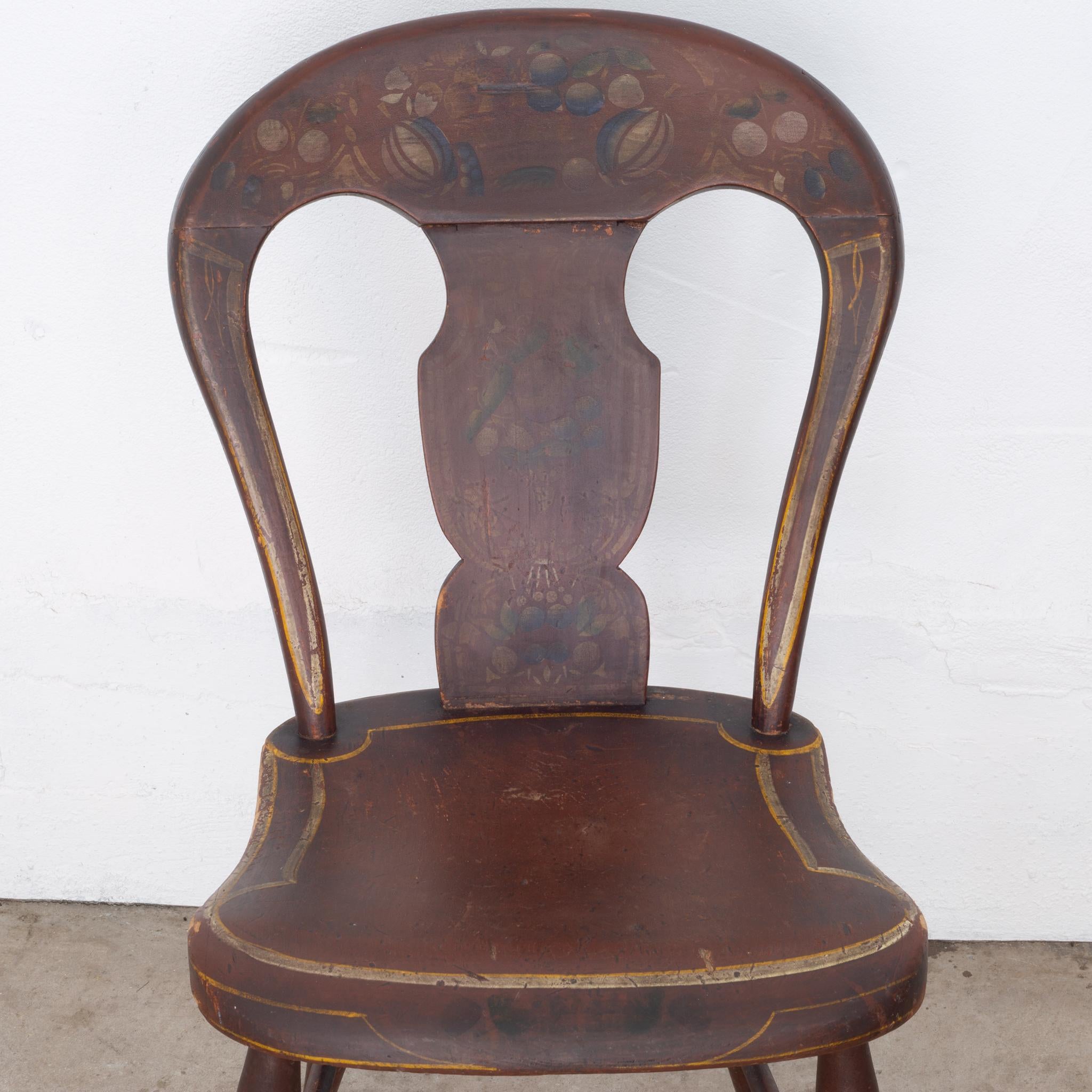 Set of Federal Period Pennsylvania Painted Chairs, circa 1810 2