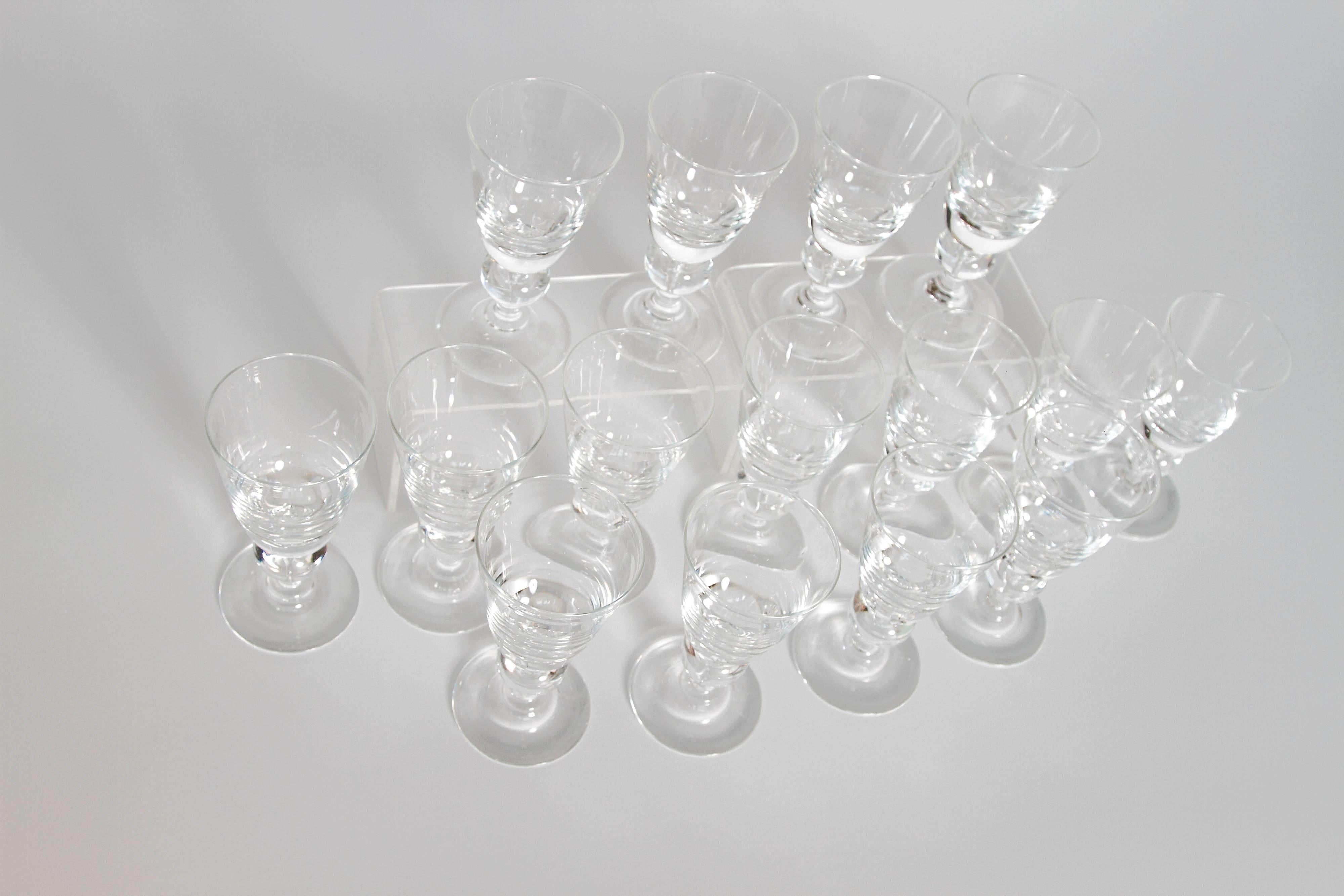 Set of 15 Steuben Baluster Water Goblets 4