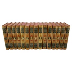Set of Fifteen Early 20th Century Leather Bound Books on the History of France
