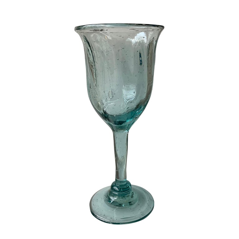 Set of Fifteen Mexican Hand Blown Wine Glasses at 1stDibs mexican