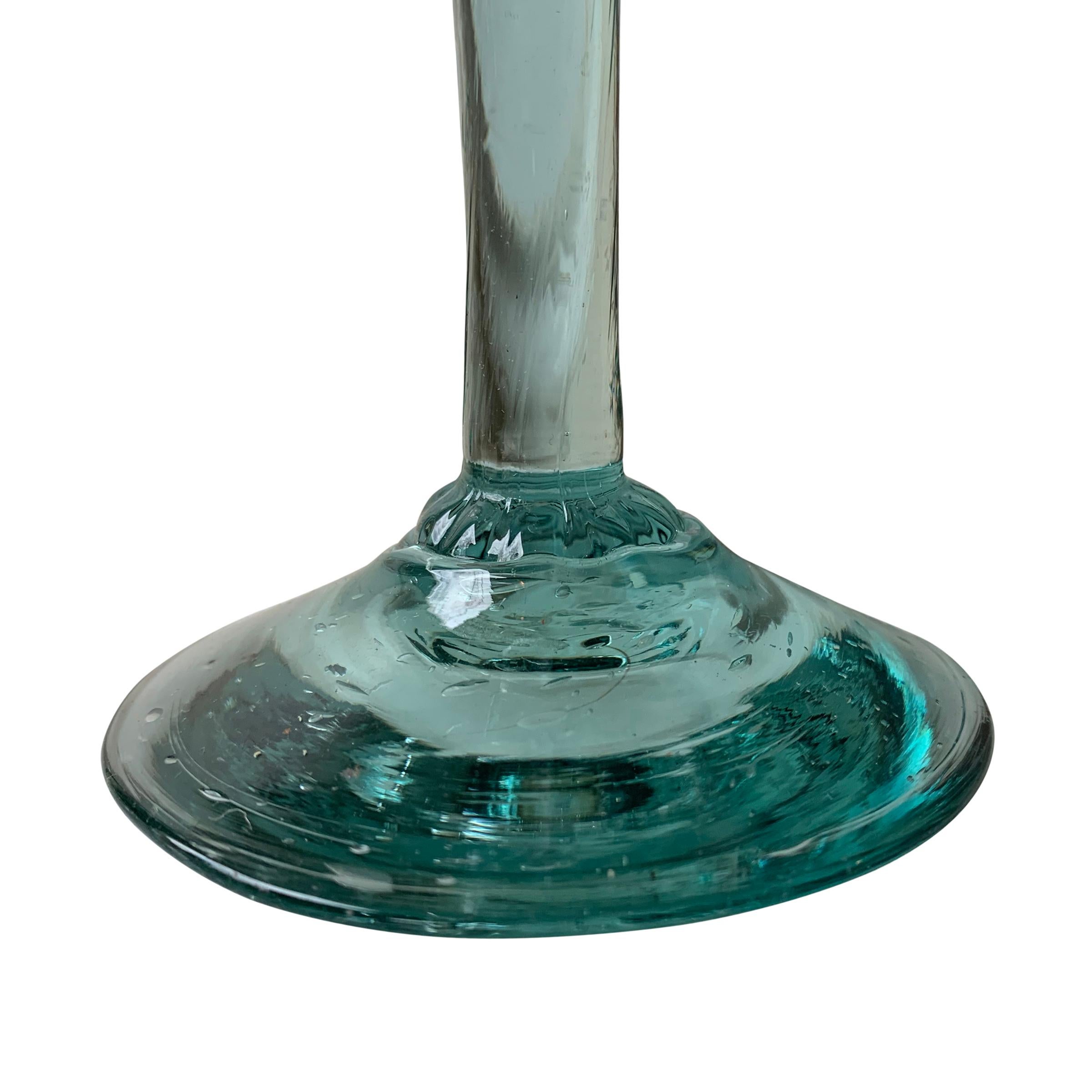 Blown Glass Set of Fifteen Mexican Hand Blown Wine Glasses