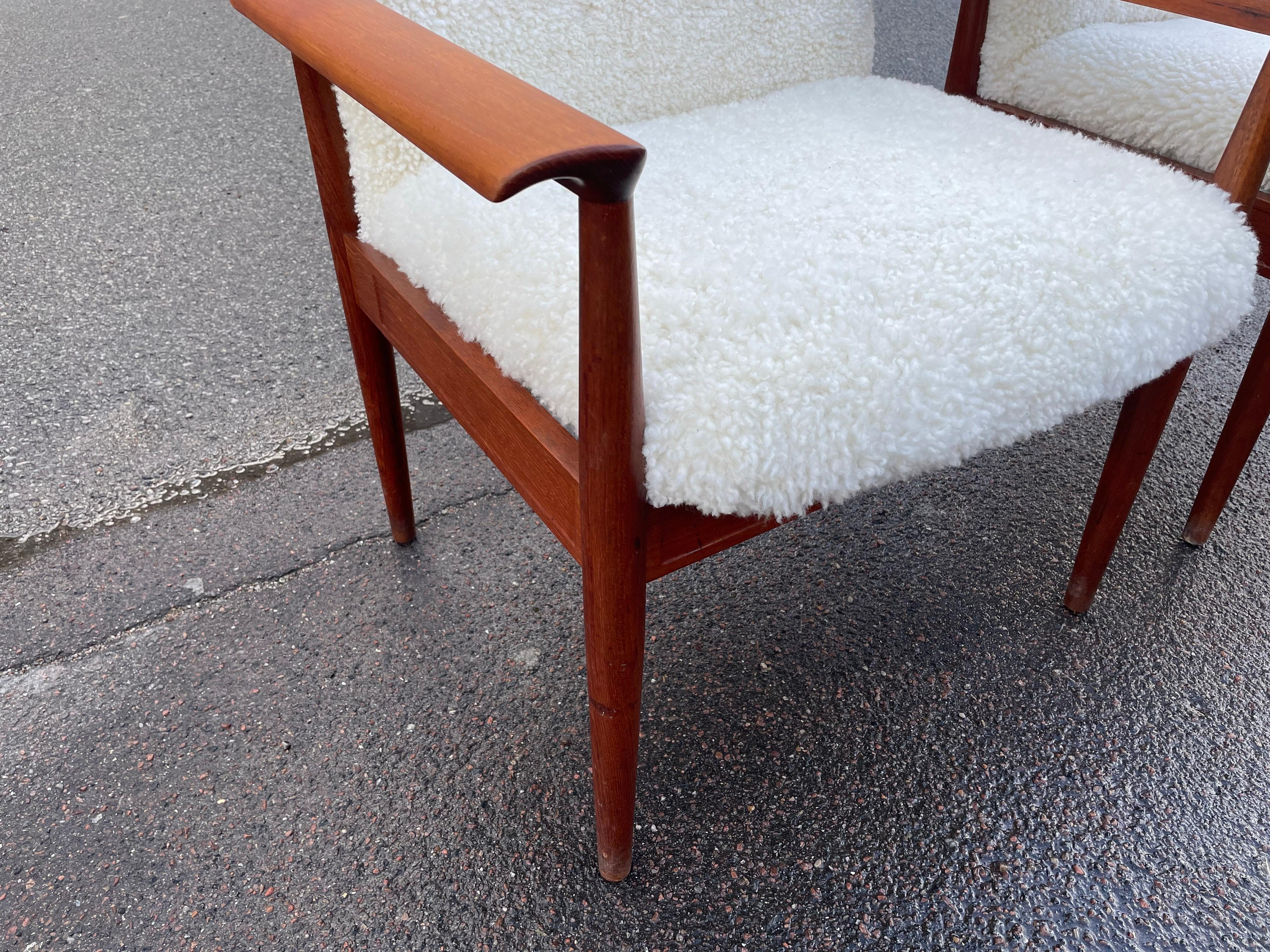 Mid-Century Modern Set of Finn Juhl Armchairs, Diplomat, Early 1960s