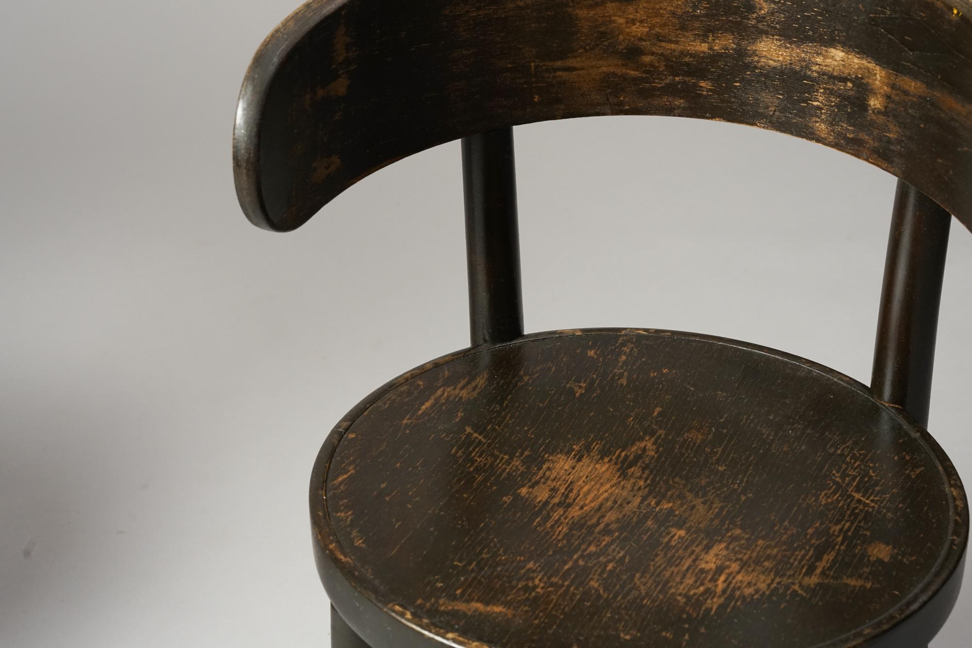 Set of two beautifully patinated W1 'Hugging' chairs by Werner West for O.Y WIlhelm Schaumann. 

Werner West is considered to be one of the pioneers of the Scandinavian modern and Finnish modern design. He's known for his functionalist approach,
