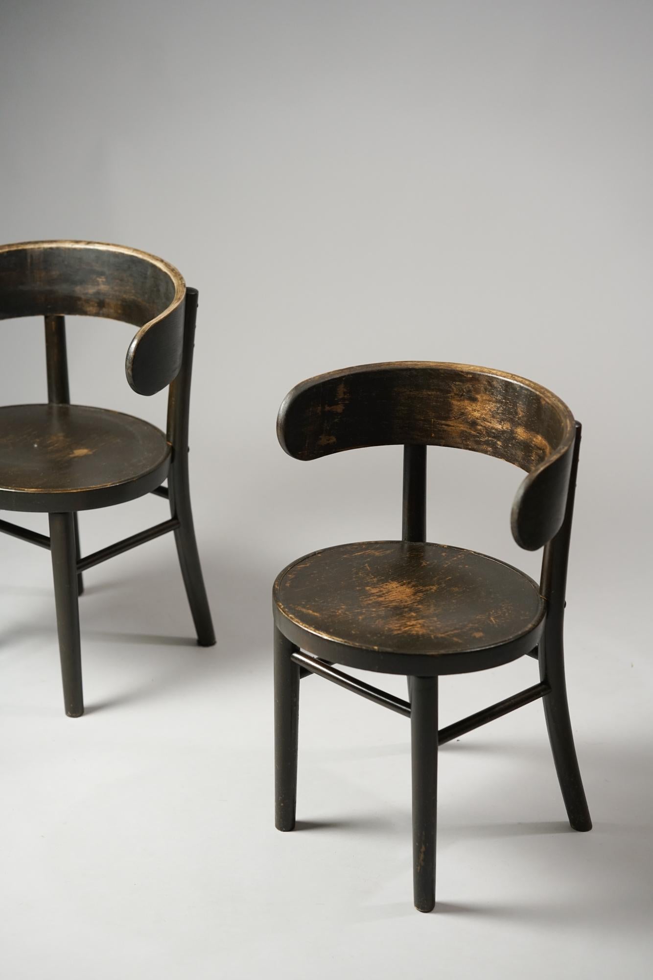 20th Century Set of Werner West Finnish Midcentury 'Hugging' Chairs, 1930s