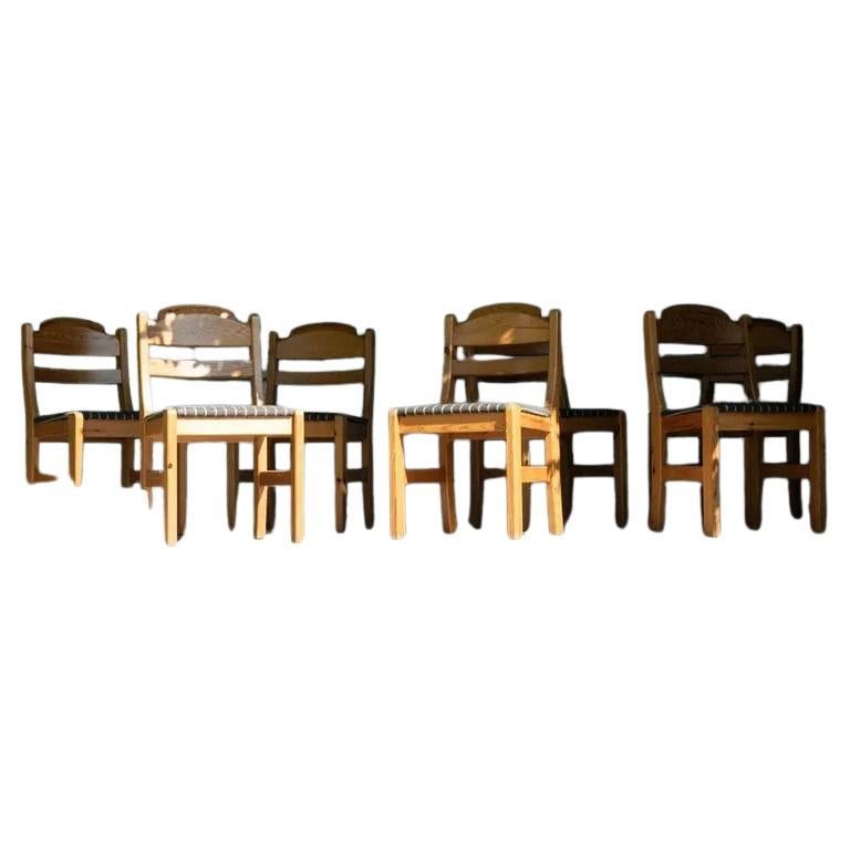 Ensemble de chaises de salle à manger en pin finlandais