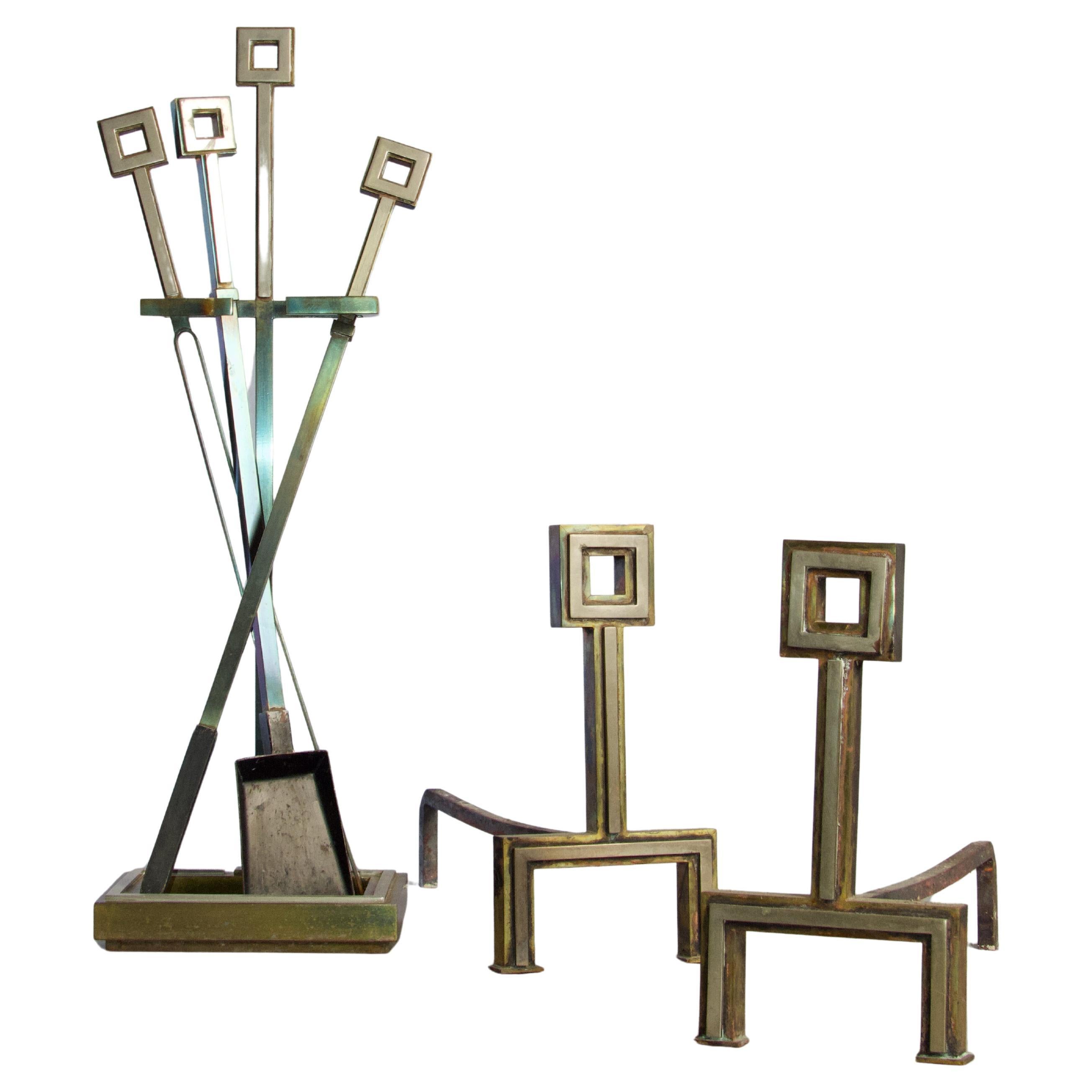 Set of fire place Romeo Rega style For Sale