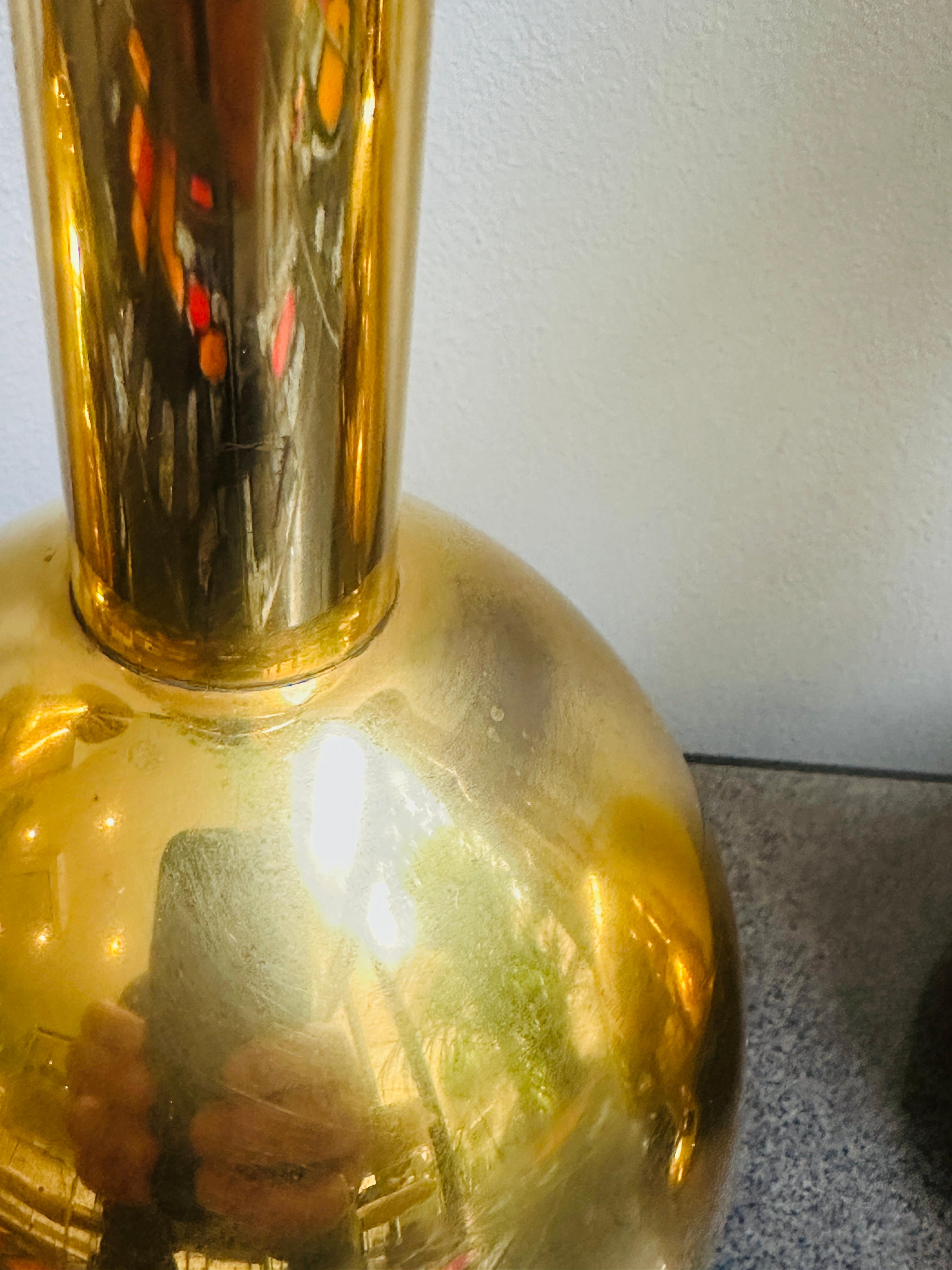 Set of Five 1950s German Brutalist Gold Chromed Metal Church Candleholders For Sale 11