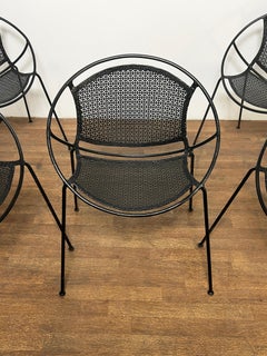 Set of Five 1950s "Hoop" Chairs in the Manner of Salterini