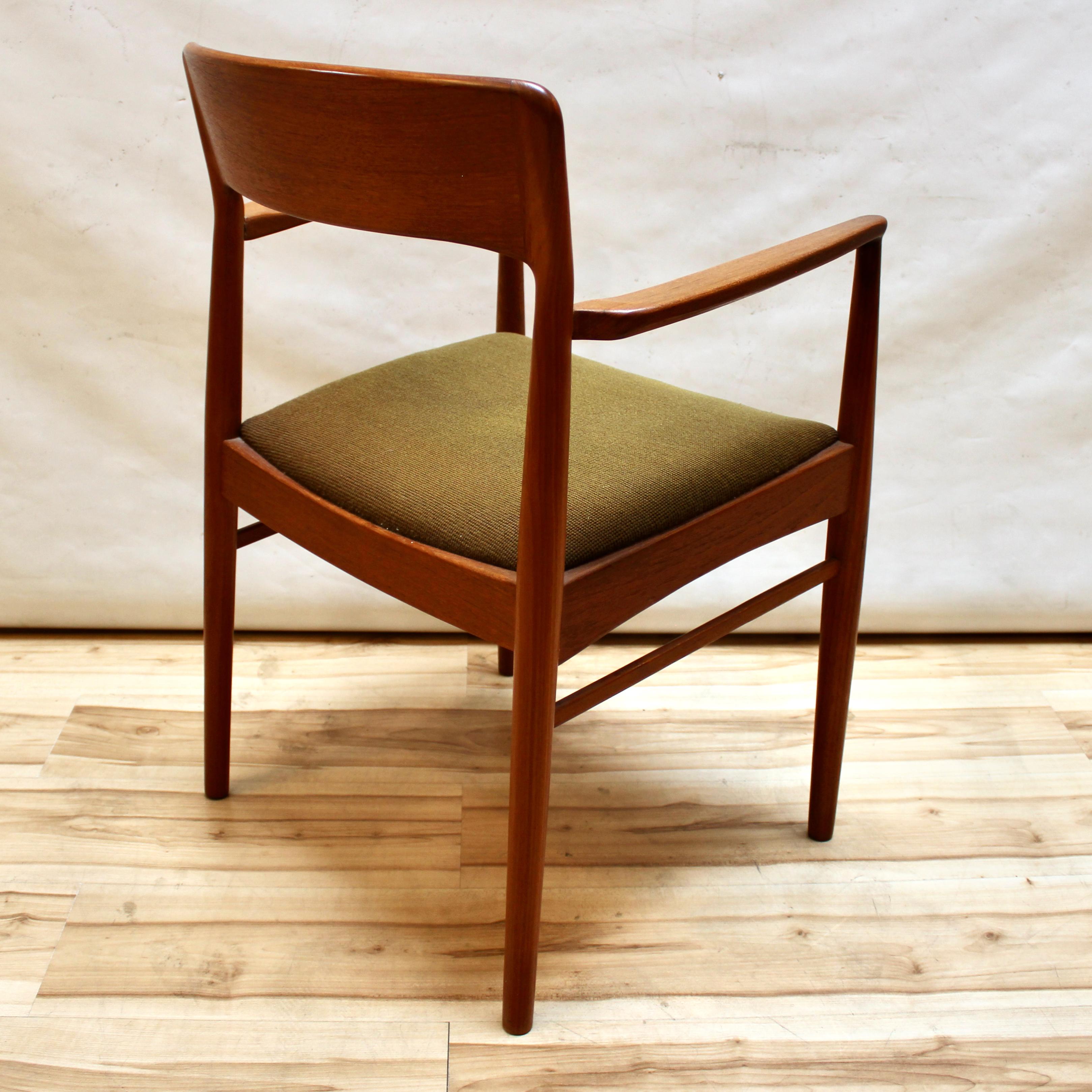Set of Five 1960s Henning Kjaernulf Teak Dining Chairs 5