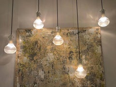 Set of Five 1960s Italian Glass Pendants